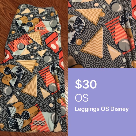 LuLaRoe Pants - NWOT OS Disney LuLaRoe Leggings